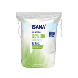 Isana Organic Cotton Discs Maxi - 35 Soft & Absorbent Pads