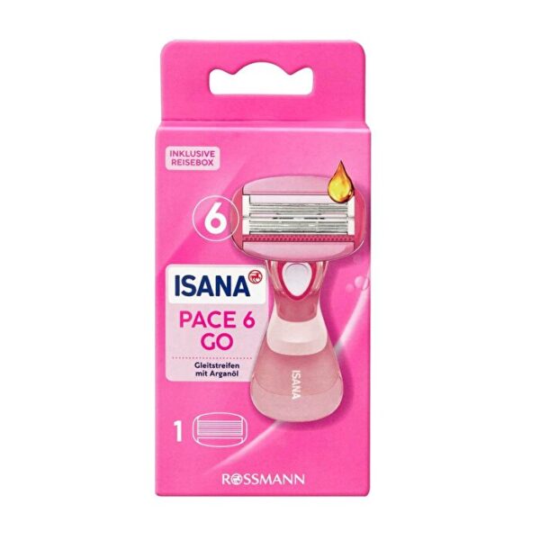 Isana Pace 6 Women's Razor - 6 Blades for Smooth Skin