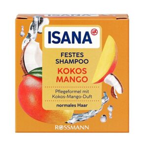 твёрдый шампунь Isana Coconut Mango с кокосом и манго для волос