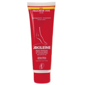 Освежающий гель для ног Akileine с охлаждающим эффектом и ментолом