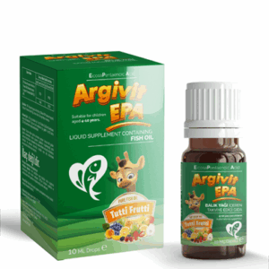 Упаковка Argivit EPA Fish Oil 10 мл для сердечного здоровья.