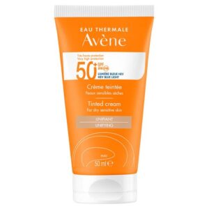 أفين واقي شمس ملون SPF 50+ 50 مل - حماية من الأشعة فوق البنفسجية وإشراقة للبشرة