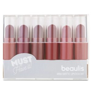 Beaulis Mini Matte Lipstick Kit - 227 Bold Shades for On-the-Go