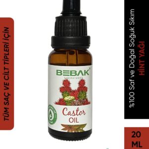 Bebak 100% Pure Cold Pressed Castor Oil - 20ml Natural Moisturizer