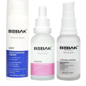 Bebak Anti-Aging Moisture Skin Care Set with Retinol & Ceramides
