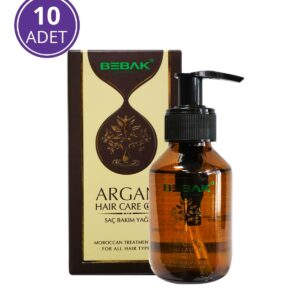 Bebak Argan Hair Care Oil Set - 10 Nourishing Treatments