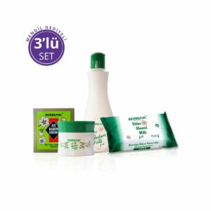 Bebak Bitter Almond Skin Care Set with Handkerchief Gift