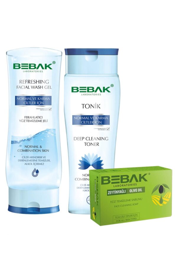 Bebak Cleansing Set & Olive Oil Soap for Normal Skin