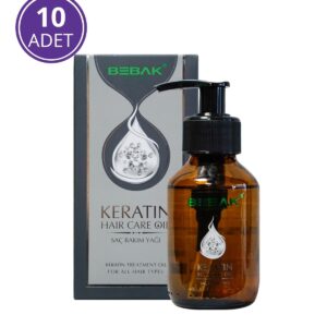 Bebak Keratin Hair Care Oil - 10 Pieces for All Hair Types