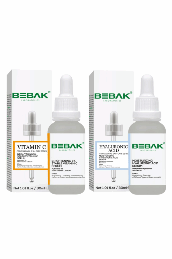 Bebak Vitamin C & Hyaluronic Acid Serum 2-Pack Set 30ml