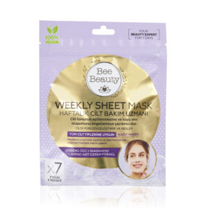 Bee Beauty 7-Pack Revitalizing Paper Face Masks with Natural Ingredients