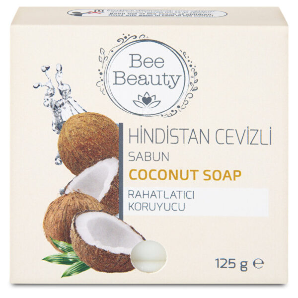 Твердое мыло Bee Beauty Coconut с натуральным кокосовым экстрактом