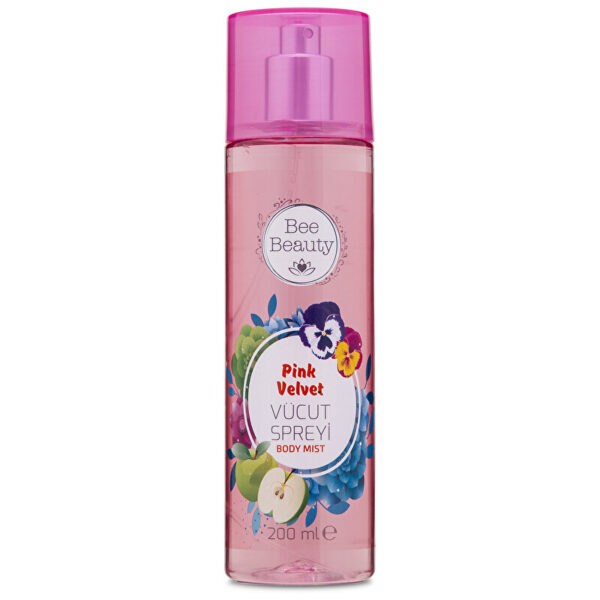 Bee Beauty Pink Velvet Body Spray 200ml - Hydrating Fragrance