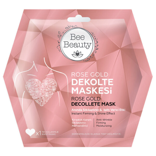 Bee Beauty Rose Gold Decollete Mask for Radiant Skin