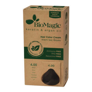 Biomagic Ammonia-Free Brown Hair Color No. 4 – Gray Coverage