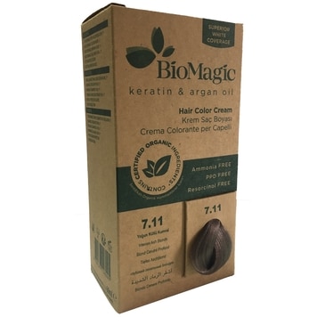 Biomagic Ammonia-Free Dense Ash Brown Hair Color No: 7.11
