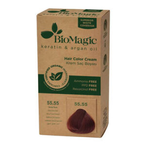 Biomagic Wine Red Hair Color No: 55.55 - Vibrant & Long-Lasting