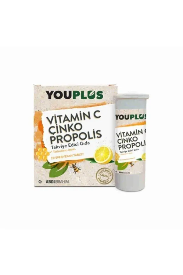 youplus-vitamin-c-zinc-propolis-effervescent-tablets-20ct-supports-immune-health-and-promotes-overall-wellbeing