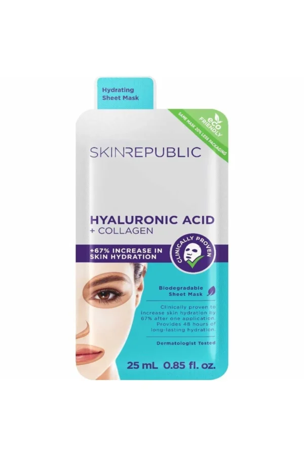 Skin Republic Hyaluronic Acid Collagen Face Mask - 25ml