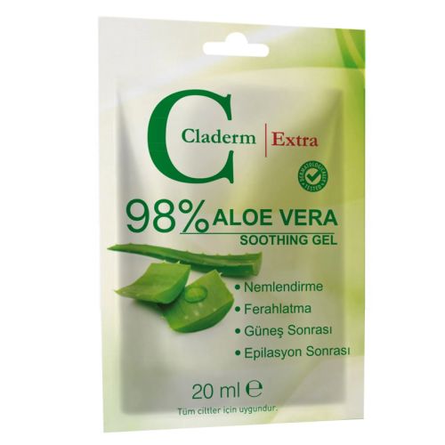Claderm Aloe Vera Soothing Gel 20ml - Hydrate & Soothe Skin