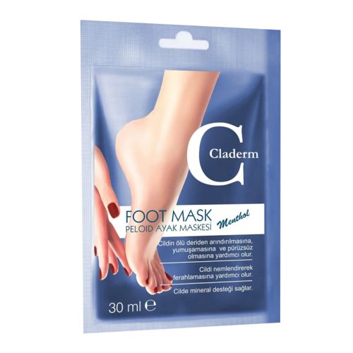 Claderm Peloid Foot Mask 30ml - Deep Moisturizing Care for Cracked Heels