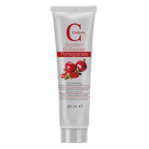 Claderm Pomegranate Clay Mask 50ml - Antioxidant Skincare