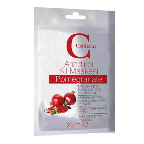 Claderm Pomegranate Clay Mask 20ml - Brightening & Purifying