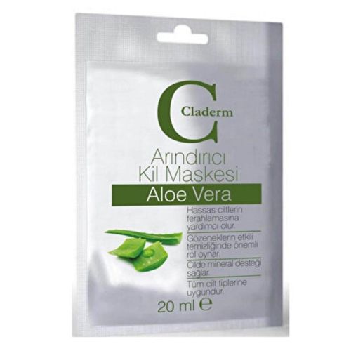 Claderm Purifying Clay Mask with Aloe Vera - Deep Cleanse 20ml