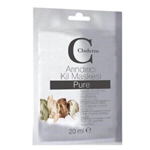 Claderm Purifying Clay Mask - Deep Cleanse & Hydrate 20ml