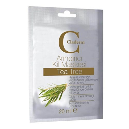 Claderm Tea Tree Purifying Clay Mask for Acne & Oil Control