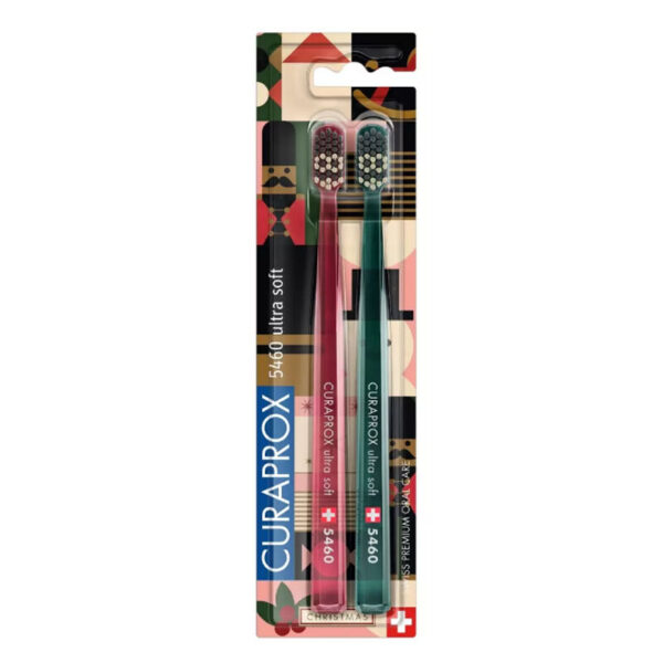 Curaprox Christmas 5460 Ultra Soft Toothbrush 2-Pack