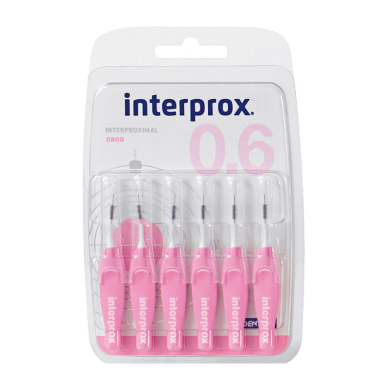 Dentaid INTERPROX Nano Blister 6 шт. – Розовые межзубные щетки