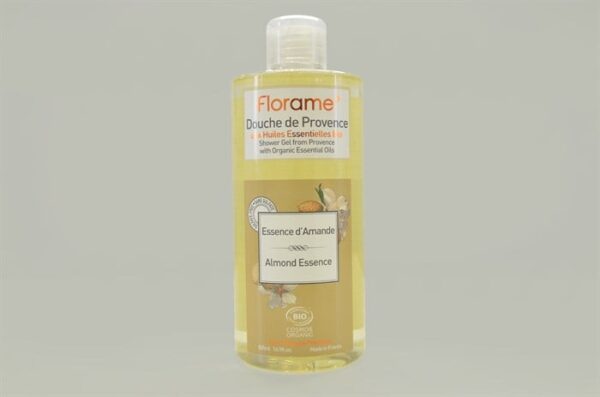 Florame Organic Almond Seed Shower Gel 500ml - Nourishing Cleanser