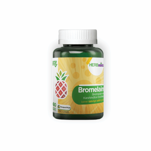 Herbasist Bromelain 60 Capsules for Digestive Health & Inflammation