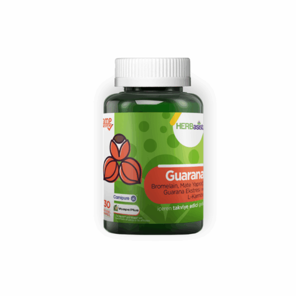 Herbasist Guarana Energy Capsules - 30 Herbal Boosters