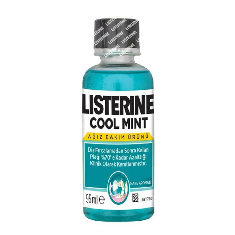 Listerine Cool Mint Ополаскиватель для полости рта 95 мл – Свежесть дыхания и защита от микробов