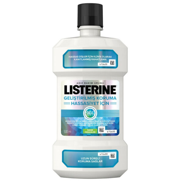 Listerine Sensitivity Relief Mouthwash 500ml - Fluoride Formula