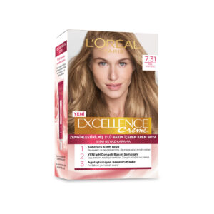 L'Oreal Paris Excellence 7.31 Honey Foam Hair Dye - 100% Gray Coverage