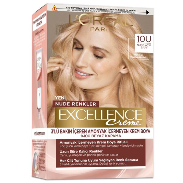 L'Oreal Paris Excellence 10U Nude Light Blonde Hair Dye