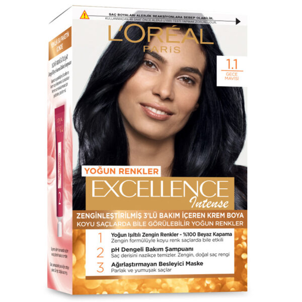 L'Oreal Paris Excellence Intense 1.1 Midnight Blue Hair Dye