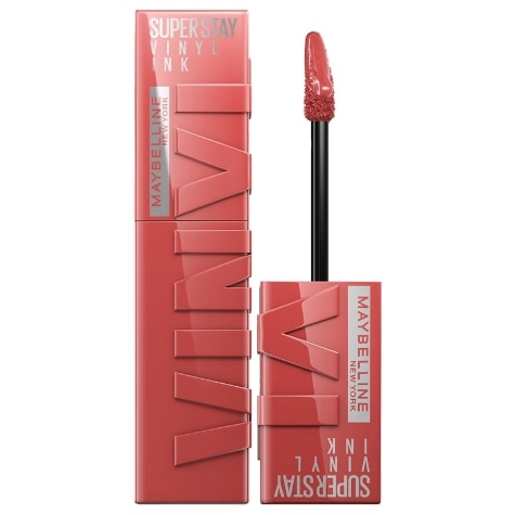 Maybelline Super Stay Vinyl Ink Glossy Lipstick 15 Peachy