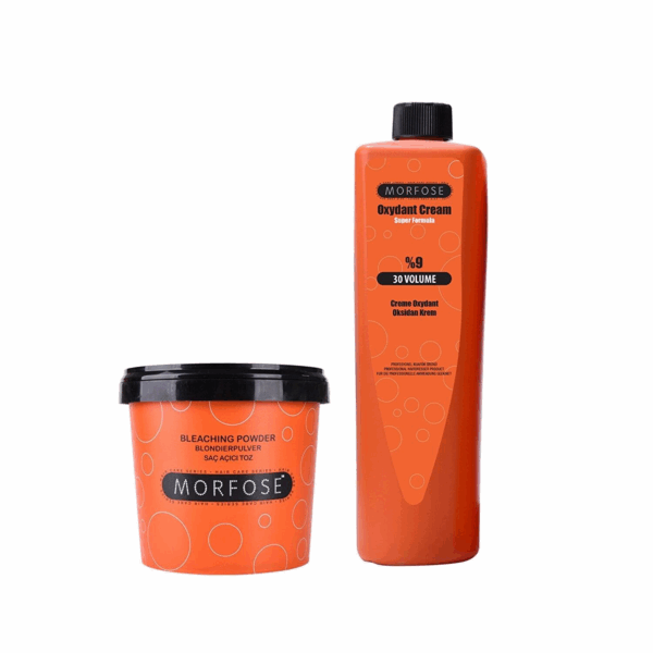 Morfose Blue Powder Hair Lightener & 30 Vol Oxidant 1000ml