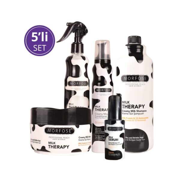 Morfose Milk Therapy 5-Piece Hair Care Set for Healthy Hair