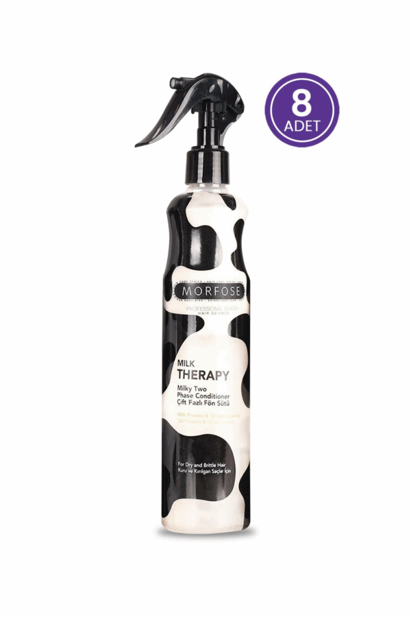 Morfose Milk Therapy Dual Phase Blow Dry 400ml - 8 Pack Set