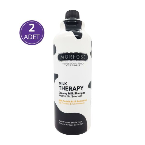Morfose Milk Therapy Shampoo 1000ml 2-Pack - Nourishing Care