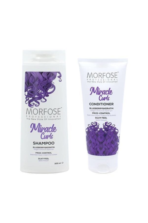 Morfose Miracle Curls Set: Blueberry & Keratin Hair Care
