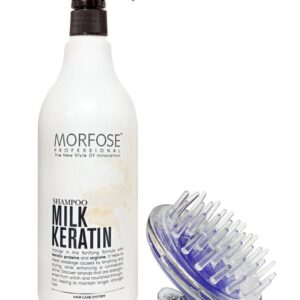 Morfose Keratin Milk Shampoo 1000ml & Comb Set