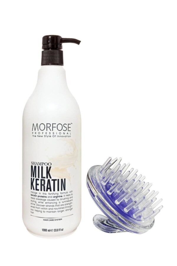 Morfose Keratin Milk Shampoo 1000ml & Comb Set