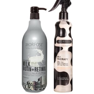 Morfose Biotin & Retinol Sulfate-Free Shampoo & Blow Dry Duo