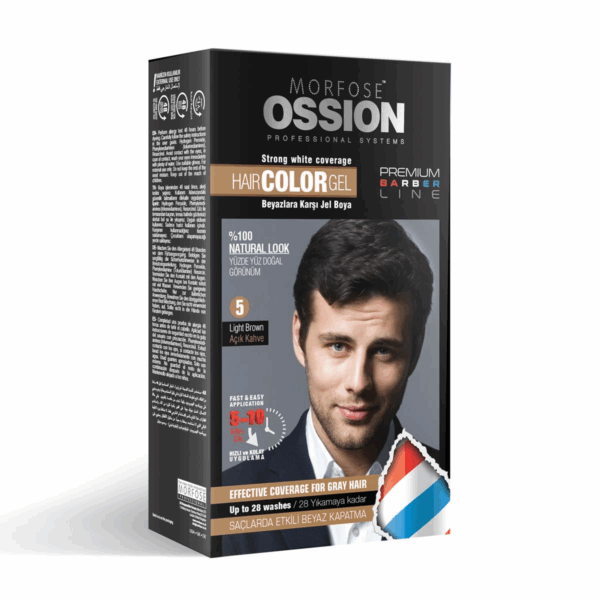 Ossion Men's Hair Gel Color Kit - Light Brown No:5
